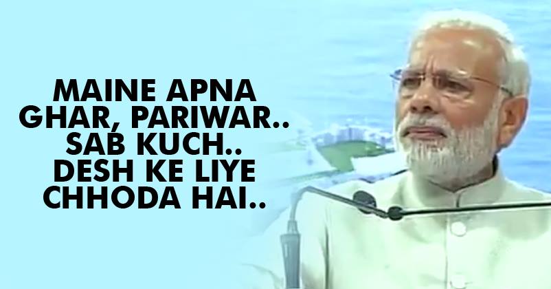PM Modi Breaks Down While Speaking To Public But Also Trolls Rahul Gandhi At The Same Time!