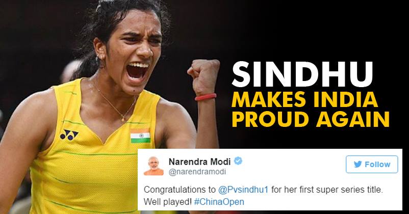 PV Sindhu Makes India Proud By Winning China Open Series! Twitter Can’t Stop Appreciating Her…
