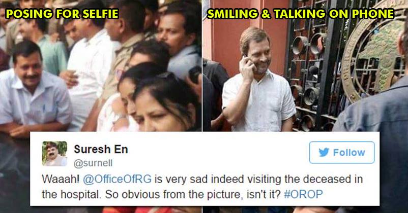 Smiling Pictures Of Rahul Gandhi & Kejriwal Go Viral! Twitterati Slams Them For Their “Dirty Politics”