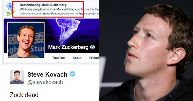 Mark Zuckerberg And 2 Million Others Declared Dead On Facebook! Here’s What Happened!