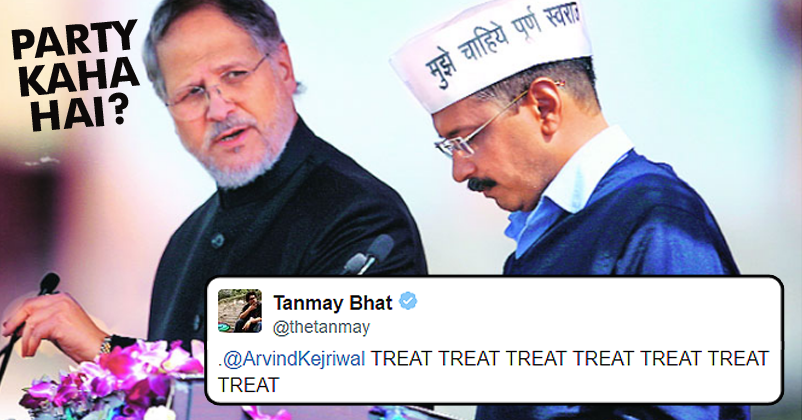 Najeeb Jung Submitted His Resignation! Twitterati Desperately Wants A Treat From Kejriwal!