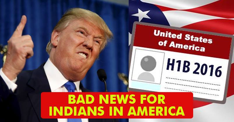 Bad News For All Indians Who Are Working In America! Here’s What Donald Trump Announced!