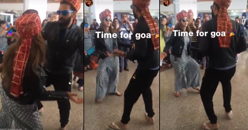 Hazel & Yuvi’s Punjabi Tadka! Watch Video Of The Couple’s Energetic Bhangra Dance At Goa Airport!