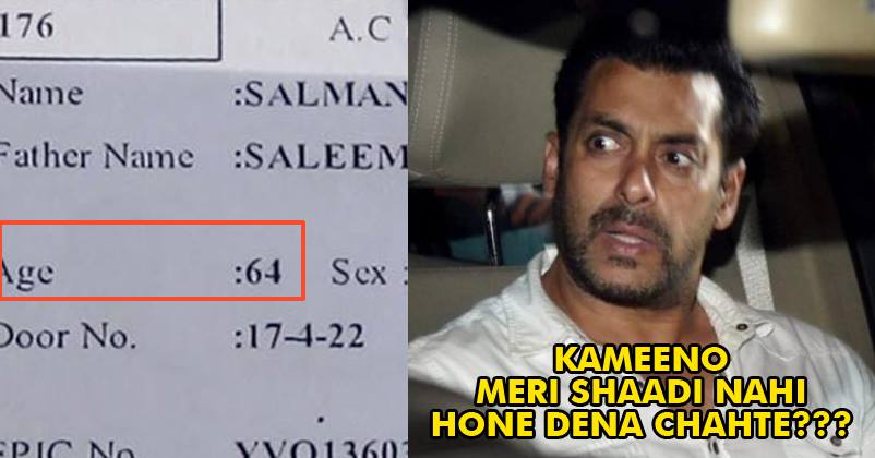 Fake Salman Khan Voter ID Card Spotted, Reveals His Age To Be 64 And Not 51 RVCJ Media
