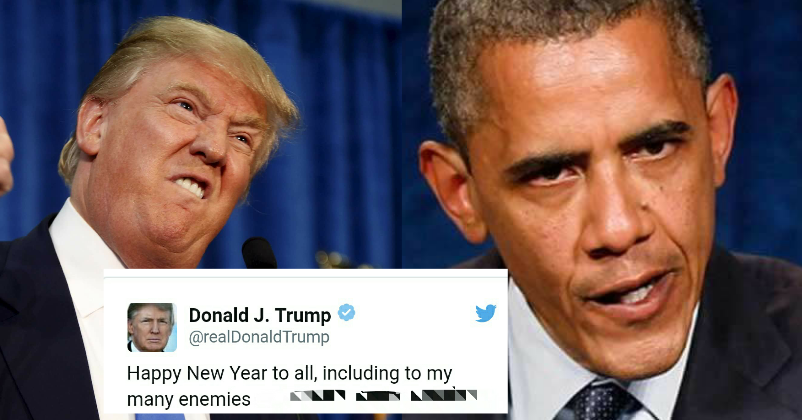 Trump & Obama Both Wished Happy New Year On Social Media But Obama’s Message Won Hearts!