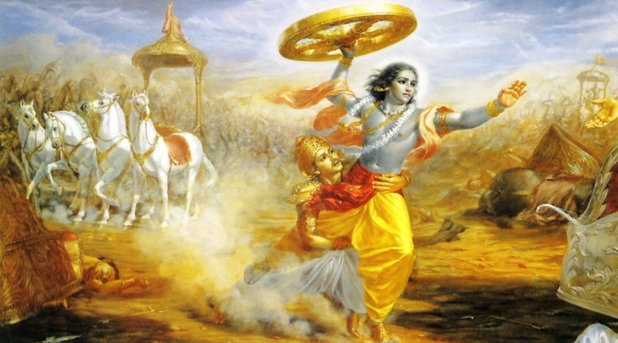 Buy Krishna Art Krishna & Arjuna ... Indian Vintage-style Online in India -  Etsy