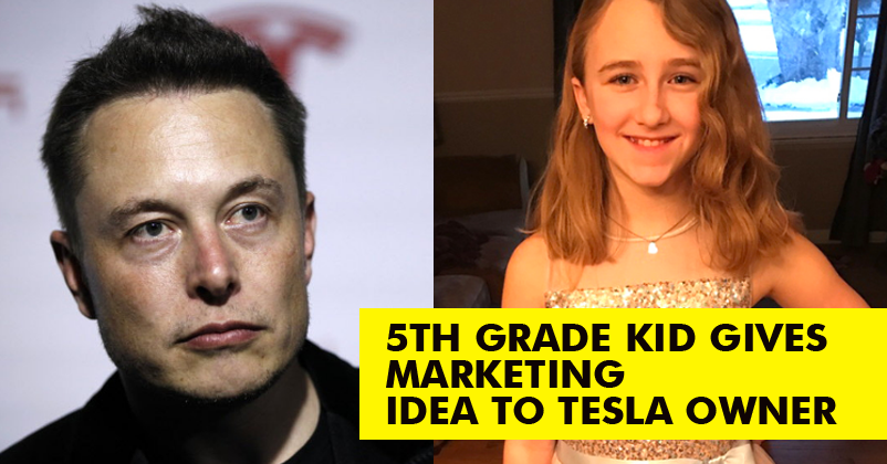 10 Year Old Girl Suggests A Brilliant Business Idea To CEO Of Tesla & He Loved It!