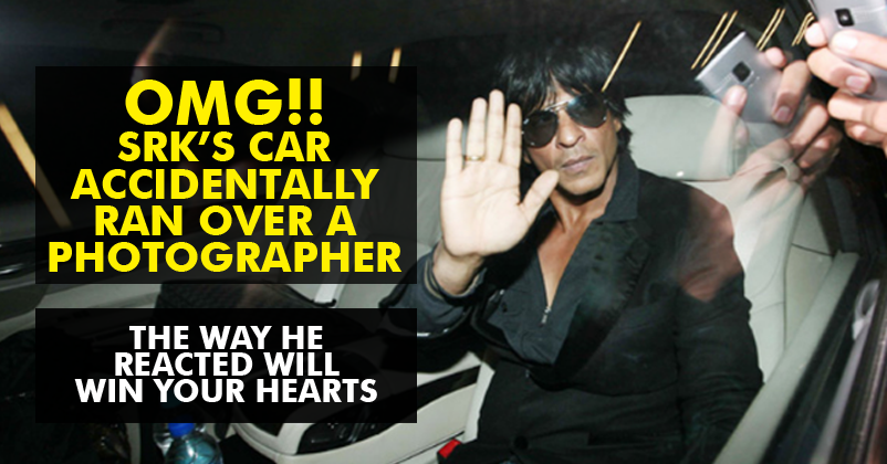 Shah Rukh Khan Accidentally Ran His Car Over A Photographer's Foot & Then He Did This... RVCJ Media