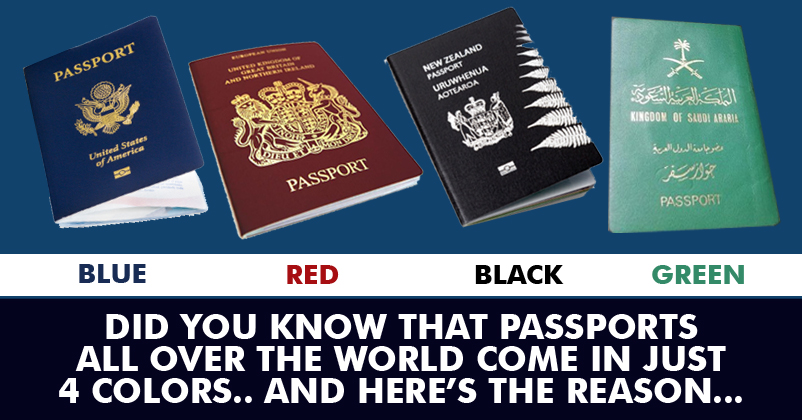 This Is Why Passports Of All The Countries In The World Are Of Only Four Basic Colors! RVCJ Media