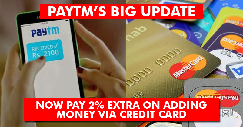 Paytm To Charge 2% Fee If You Transfer Money To Your Wallet Through Credit Cards! RVCJ Media