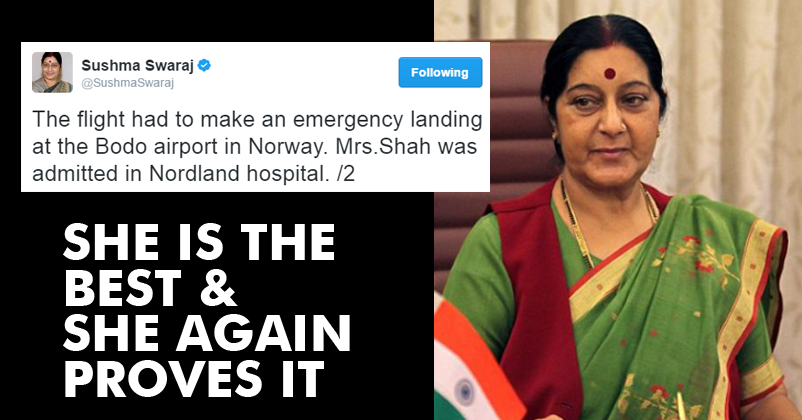 Kudos To Sushma Swaraj! Promises To Help A Woman Who Suffered From A Cardiac Problem!