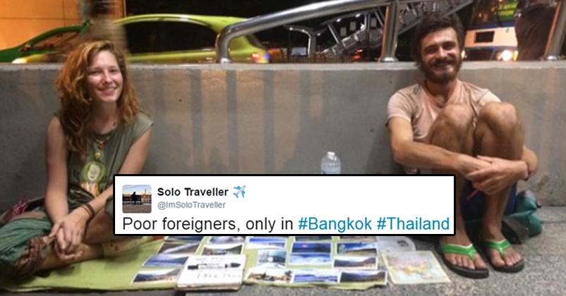 Shame! Travelers Are Begging For Money On Streets Of Thailand To Fund Their Trip! RVCJ Media