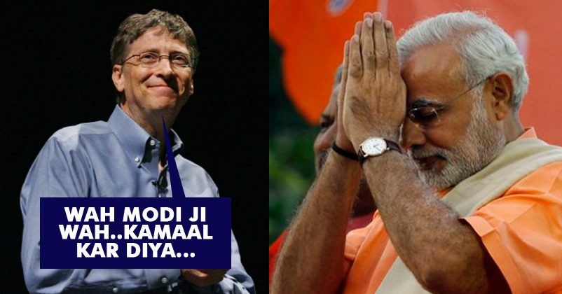 Bill Gates Appreciates Modi For His Swachh Bharat Mission! Tweets A Chart Showing His Progress!