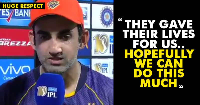 Gambhir First Funded Martyrs’ Kids Education & Now Will Donate All His IPL Earnings! #Respect RVCJ Media