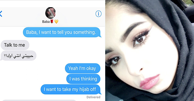 Muslim Girl Texted Her Dad That She Wants To Remove Her Hijab! What He Replied Has Won Hearts!