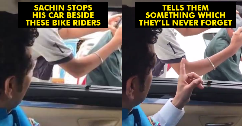 Bike Riders Tried Taking Selfie With Sachin! He Stopped His Car & Taught Them Something Important RVCJ Media