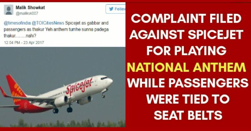 Spicejet Played National Anthem When The Flight Was Landing! Passenger Lodged Complaint! RVCJ Media