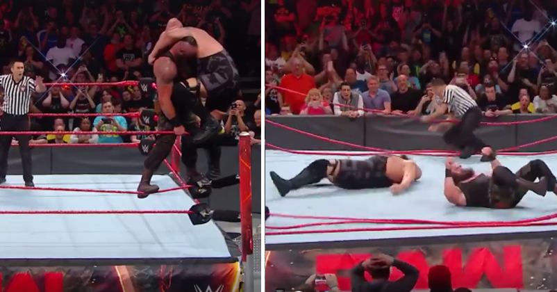 Big Show And Braun Strowman Broke The Ring While Wrestling, Watch What Happened Next RVCJ Media