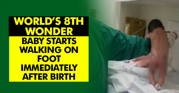 baby starts walking after birth