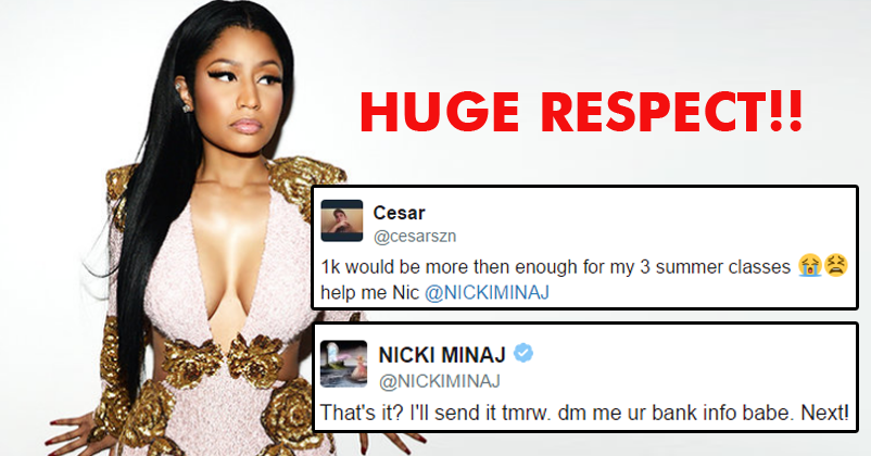 Nicki Minaj Paid Off Education Loans Of 30 Students On 