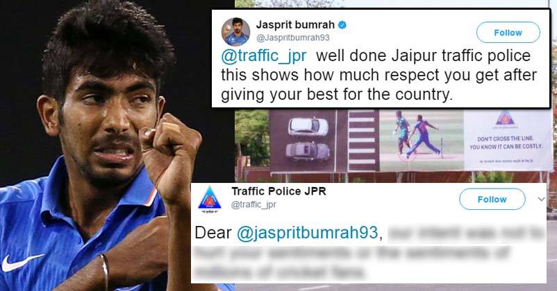 Jaipur Police Took A U-Turn After Bumrah’s Furious Tweets! Here’s What They Tweeted Now!