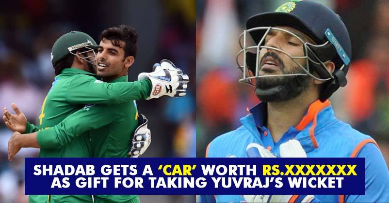 Gifts Are Pouring In Pakistan! Shadab Khan Gets A Luxury Car For Taking Yuvraj’s Wicket!