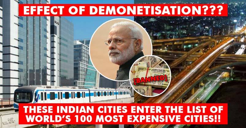 Result Of Demonetisation? Two Indian Cities Enter The List Of Most Expensive Cities In The World RVCJ Media