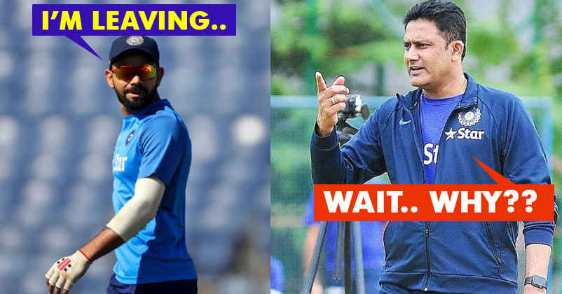 As Soon As Kumble Came, Virat Walked Out Of The Nets! Things Are Turning Even Bitter?