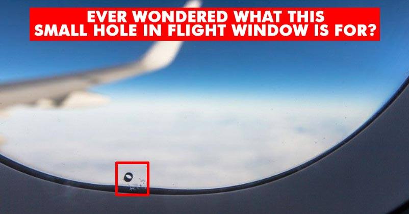 Ever Wondered Why Aeroplane Windows Have A Tiny Hole? We Bet You Don't Know The Reason! RVCJ Media
