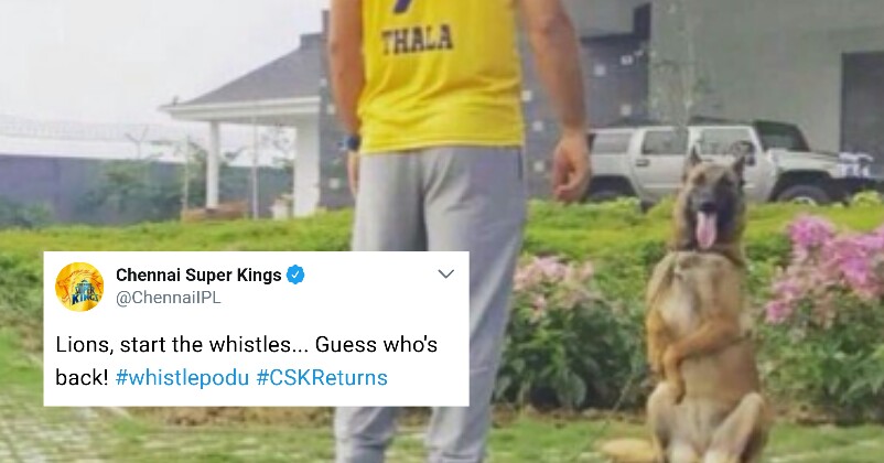 Here’s How Dhoni Celebrated His Return In The CSK Team! His Way Is Epic!