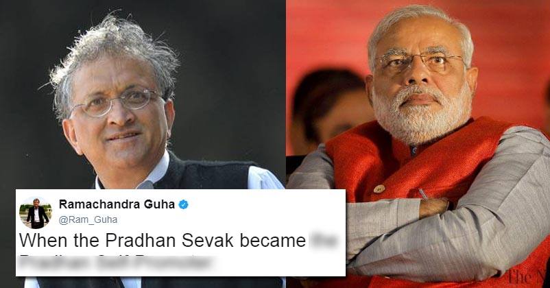 Ramchandra Guha Took A Dig At PM Modi & Got Brutally Trolled By Twitter! Check His Tweet!