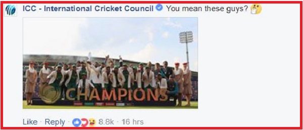 Indian Cricket Fan Insulted Pak Team On Facebook! ICC Gave Him A Reply He Will Never Forget RVCJ Media