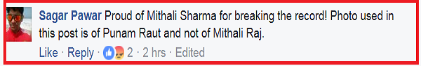 Virat Did A Major Goof Up! Congratulated Mithali Raj But Posted Poonam Raut's Pic! - RVCJ Media