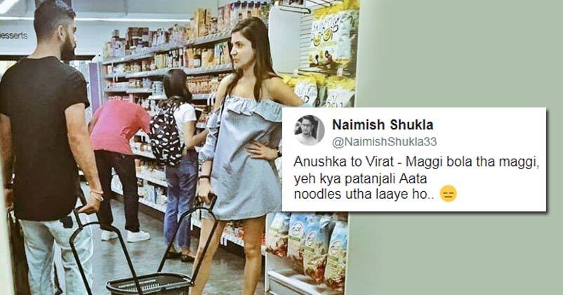 Twitter Has Gone Crazy After Seeing This New Pic Of Virat & Anushka Shopping In Grocery Store! RVCJ Media