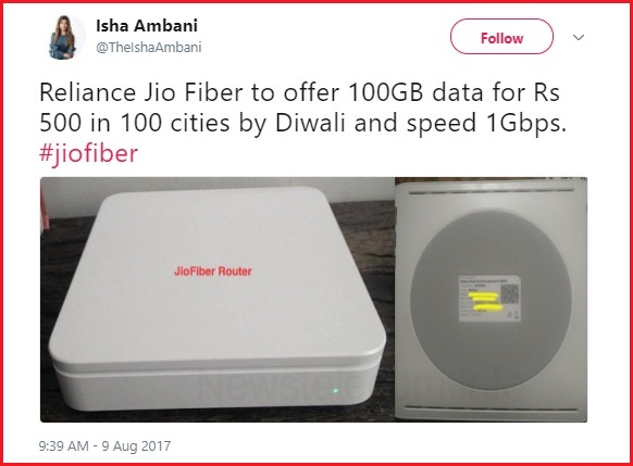 Here’s The Truth Behind Isha Ambani’s Fake Tweet About Lucrative Offers From Reliance Jio 2 Here’s The Truth Behind Isha Ambani’s Fake Tweet About Lucrative Offers From Reliance Jio - RVCJ Media