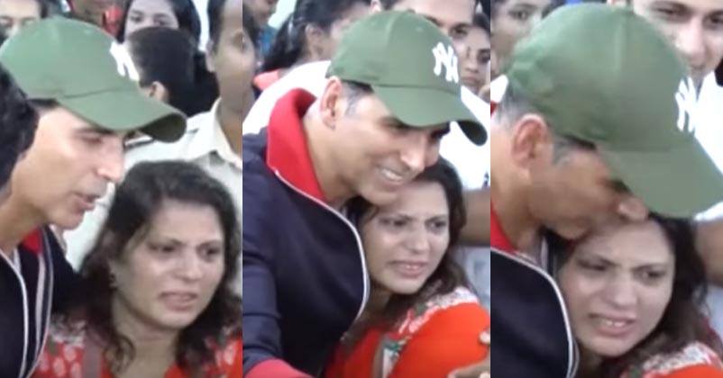 Akshay Kumar's Female Fan Started Crying For A Selfie With Him! This Is What The Actor Did Next! RVCJ Media