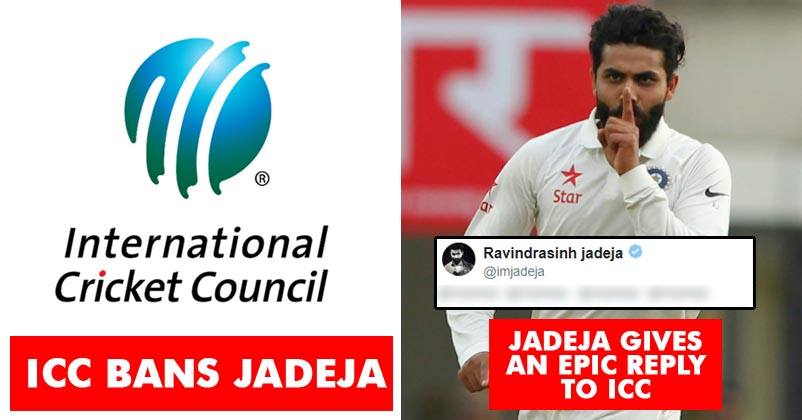 Jadeja Gave An Epic Reply To ICC Over 1 Match Ban! It’s In SRK Style!