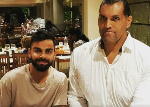 When Kohli Met The Great Khali! Twitter Is Amused & Has The Most Hilarious Trolls! - RVCJ Media