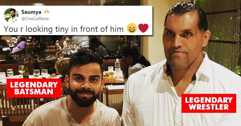 When Kohli Met The Great Khali! Twitter Is Amused & Has The Most Hilarious Trolls!
