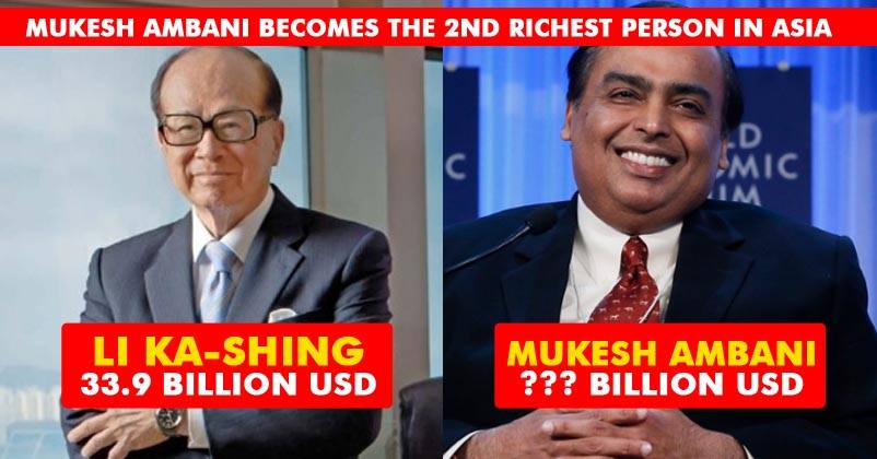 Mukesh Ambani Becomes Asia’s Second Richest Man! 3 More Indians In The Top 10 List!