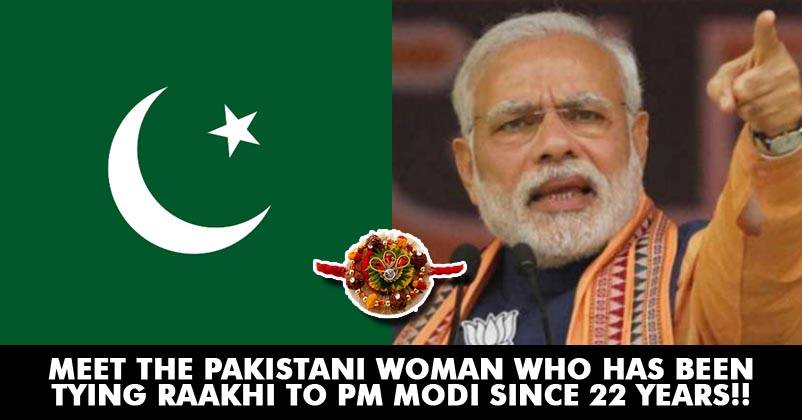 PM Modi Has A Pakistani Sister! She Has Been Tying Him Rakhi Since 22 Years!
