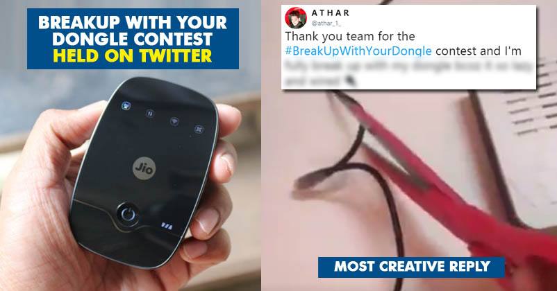 This Winner Gave A Brilliant Reply In #BreakUpWithYourDongle Contest & Won A JioFi RVCJ Media