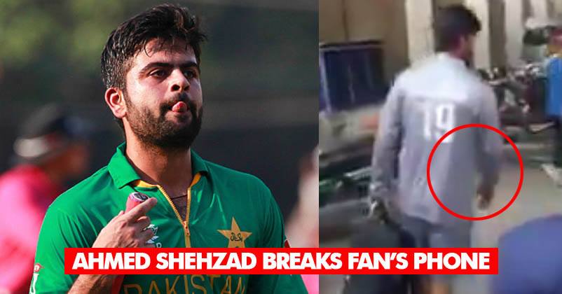 Pak Cricketer Ahmed Shehzad Manhandles Fan. Breaks His Phone & It's Going Viral RVCJ Media