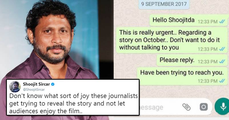 Shoojit Sircar Thrashes Journo For Leaking The Plot Of “October”. Here’s What Journo Replied RVCJ Media