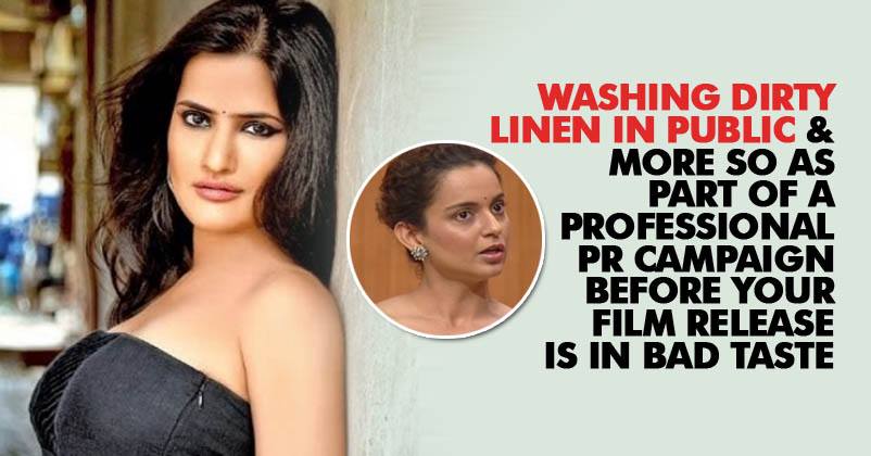 Sona Mohapatra Posts A Strong FB Post For Kangana! Asks Her To Stop Publicity For Film Promotion RVCJ Media