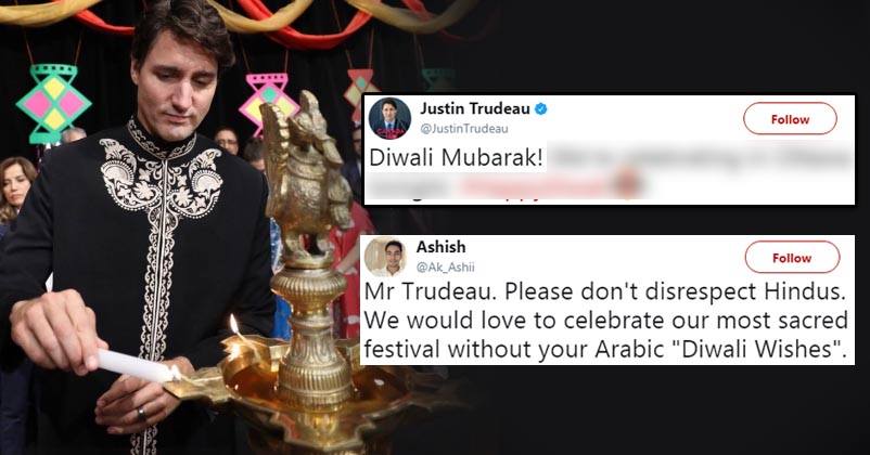 Canadian PM Justin Trudeau Wished ‘Diwali Mubarak’ On Twitter & Got Trolled RVCJ Media
