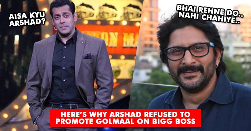 Arshad Warsi Refuses To Promote Golmaal Again At Bigg Boss And He Has A Right Reason For It RVCJ Media