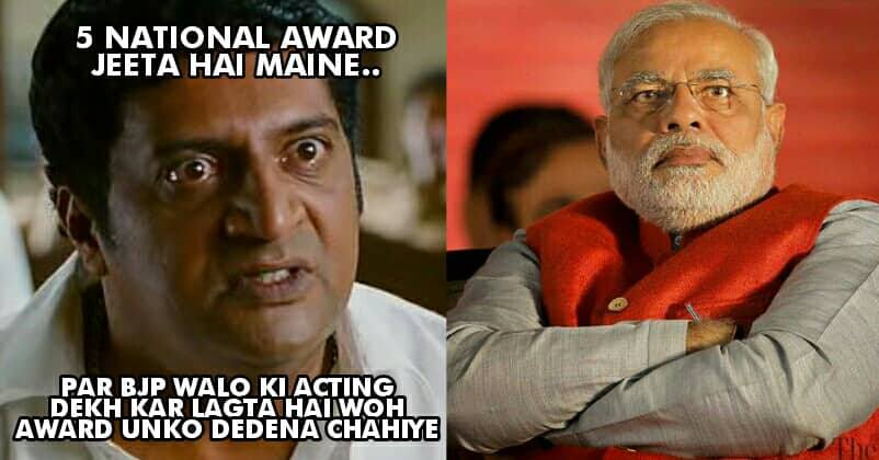 PM Modi Is A Bigger Actor Than Me & I Should Give Him My 5 National Awards, Says Prakash Raj RVCJ Media