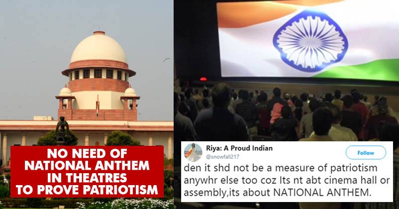 It’s Not Compulsory To Stand When National Anthem Is Being Played In Cinema Halls, Says SC RVCJ Media