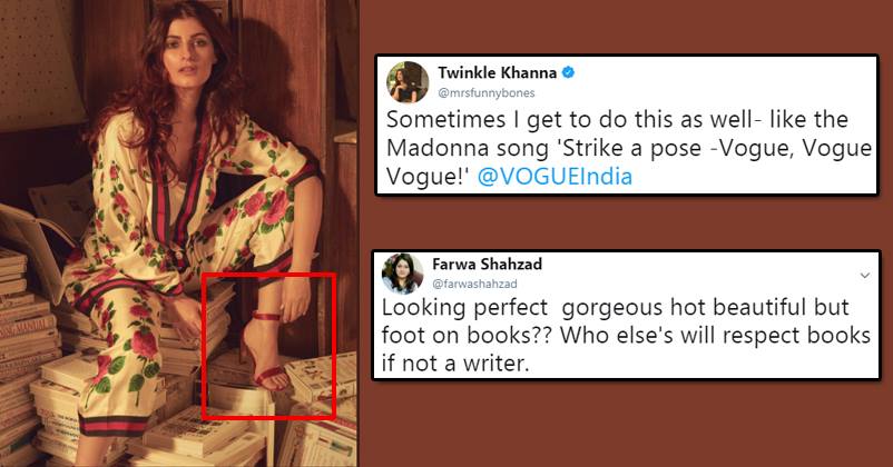 Twinkle Posed In Pyjama Sitting On A Pile Of Books, Angry Twitterati Trolled Her RVCJ Media